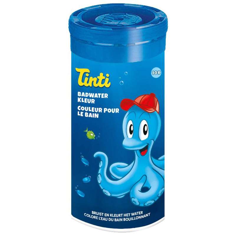 Tinti Badevandsfarver - 10 Tabletter i Rør - Blå thumbnail