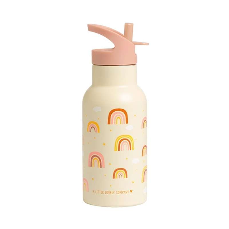 Billede af A Little Lovely Company Termodrikkedunk - 350 ml. - Rainbows - Fersken