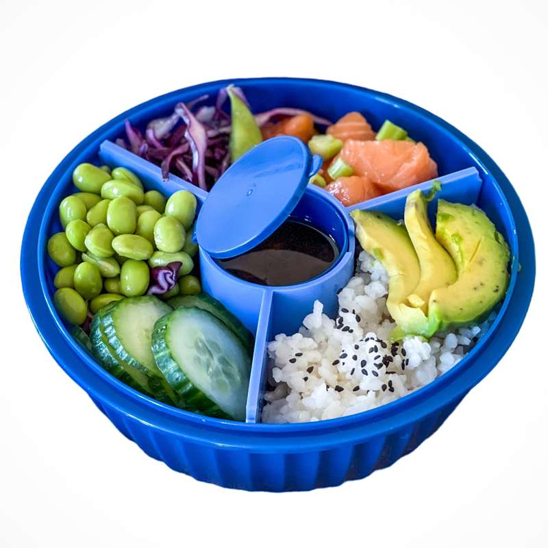 Yumbox Madkasse - Poke Love Bowl - 4 rum - Hawaii Blue thumbnail