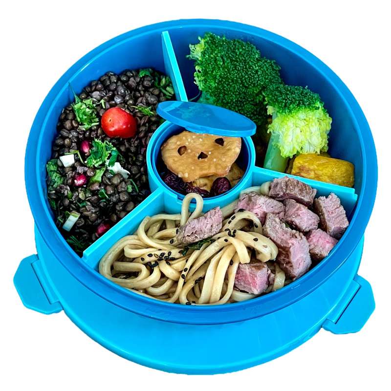 Billede af Yumbox Madkasse - Poke Love Bowl - 4 rum - Lagoon Blue