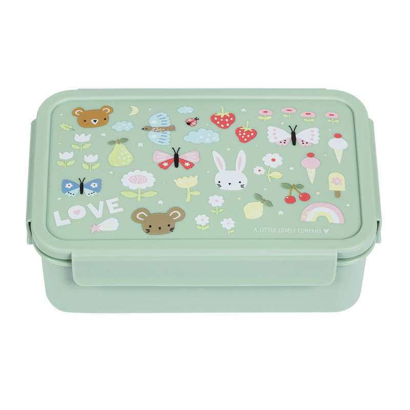 Billede af A Little Lovely Company Ruminddelt Bento Madkasse - Joy - Mint