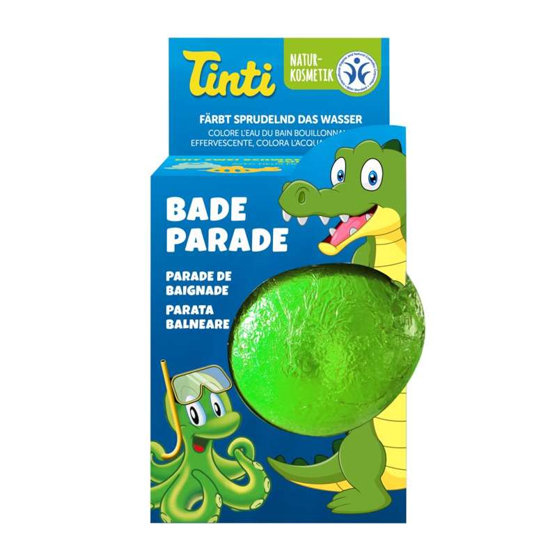 Tinti Badeparade - Tryllekugle med Badesvamp - Grøn thumbnail