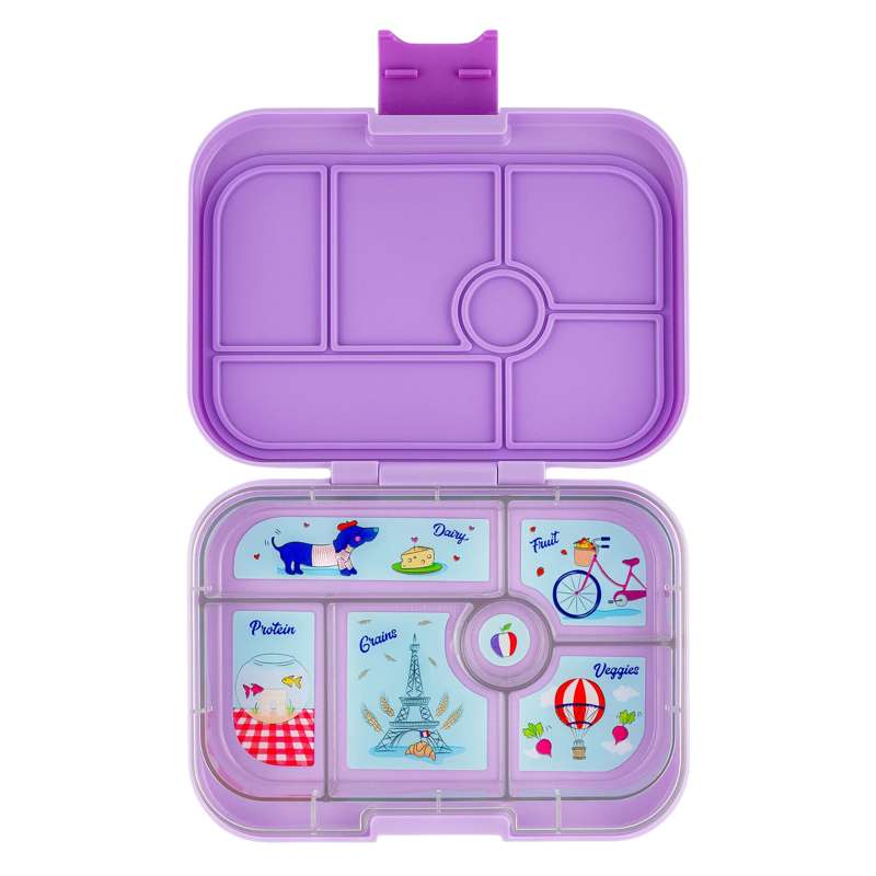 Yumbox Madkasse - Original - 6 rum - Lulu Purple/Paris Je T'aime