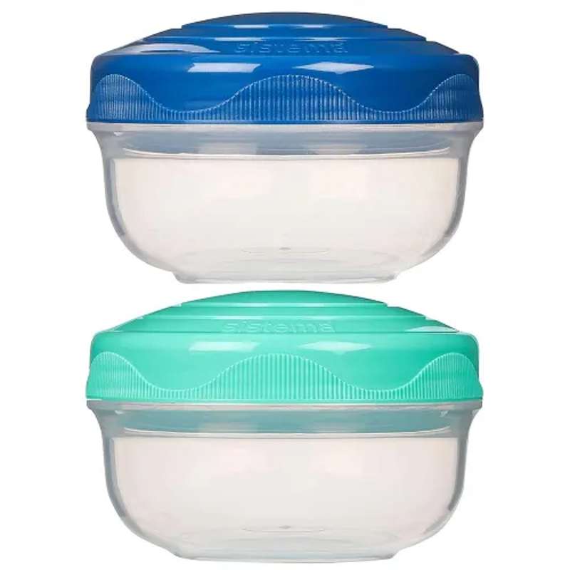 Sistema Snackboks - Portion Pod - 2-Pak - 210ml - Ocean Blue/Minty Teal thumbnail