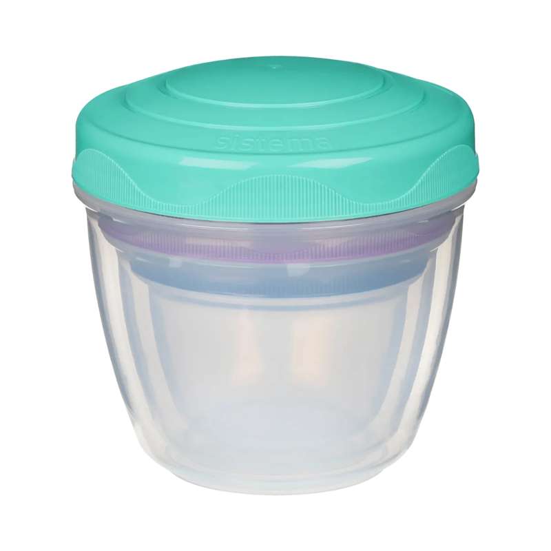 Se Sistema Snackboks - Stack n' Nest To Go - 3-Pak - Mint/Lilla/Blå hos Mammashop.dk