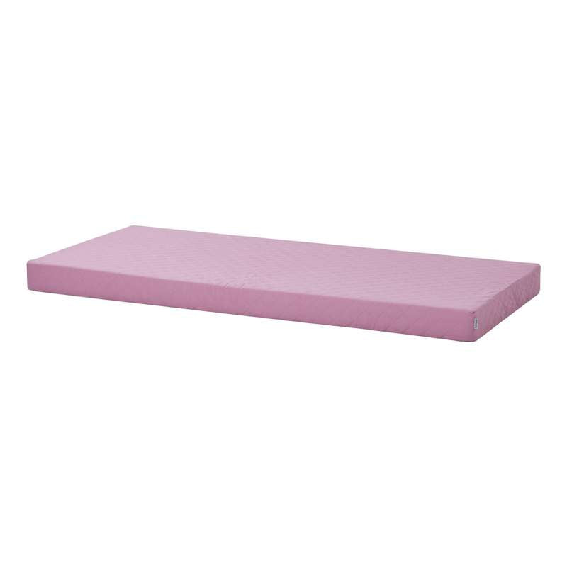 Hoppekids Quiltet Betræk til Madras - 12 cm. (Flere Størrelser) - Lys Pink - 70x160 cm