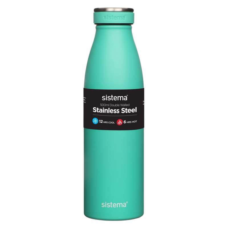 Billede af Sistema Termoflaske - Rustfrit Stål - 500ml - Minty Teal