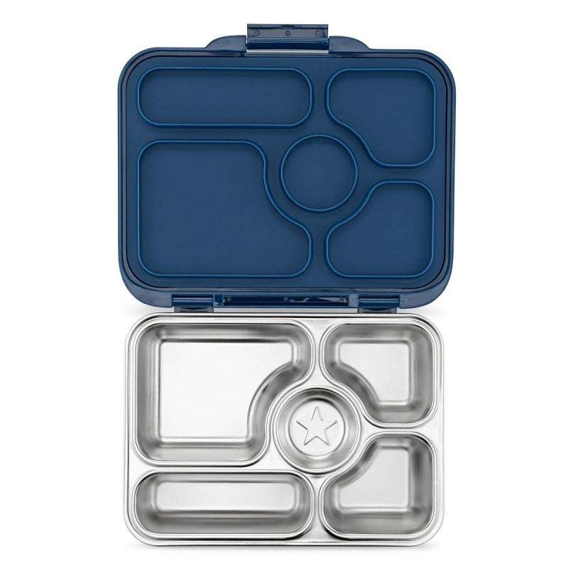 Yumbox Madkasse - Presto Stainless Steel - 5 rum - Santa Fe Blue