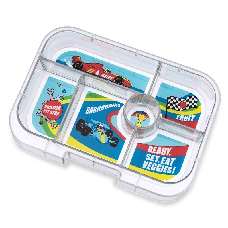 Yumbox Indsatsbakke - Original Tray - 6 rum - Race Cars thumbnail