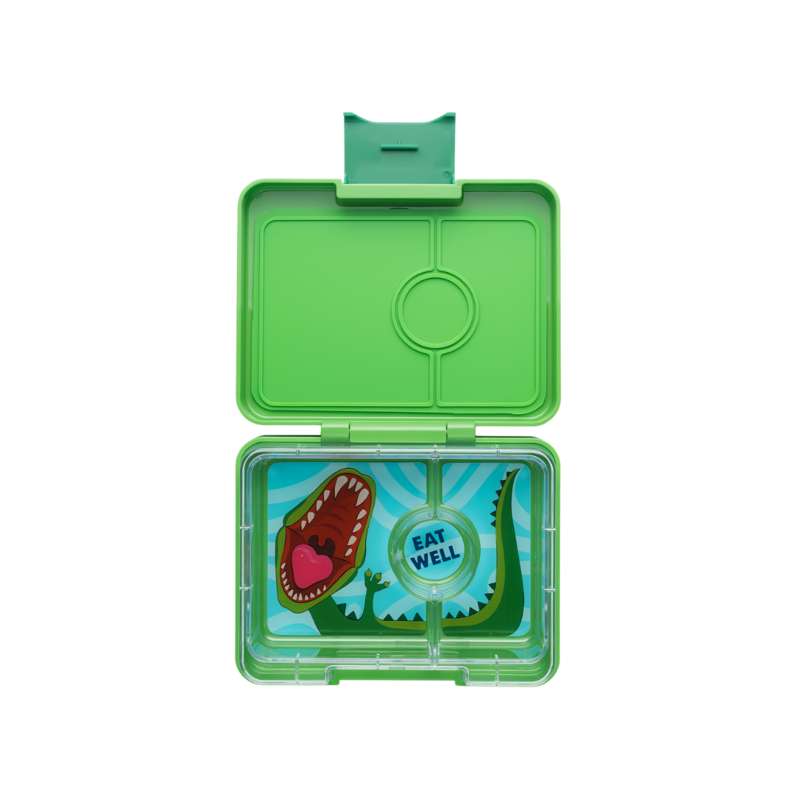 Billede af Yumbox Madkasse - Minisnack - 3 rum - Jurassic Green/Dinosaur