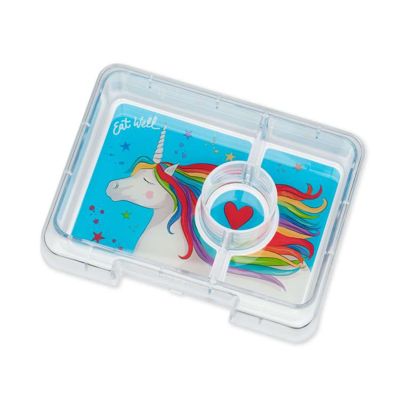 Yumbox Indsatsbakke - Minisnack Tray - 3 rum - Magical Unicorn thumbnail