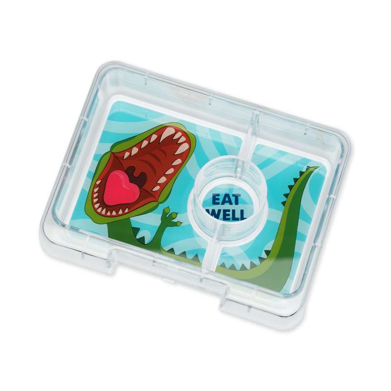 Billede af Yumbox Indsatsbakke - Minisnack Tray - 3 rum - Dinosaur hos Mammashop.dk