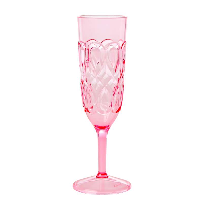RICE Champagneglas i Akryl - Pink thumbnail