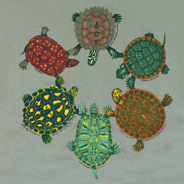 Hiking Tortoise (Green) T Shirt