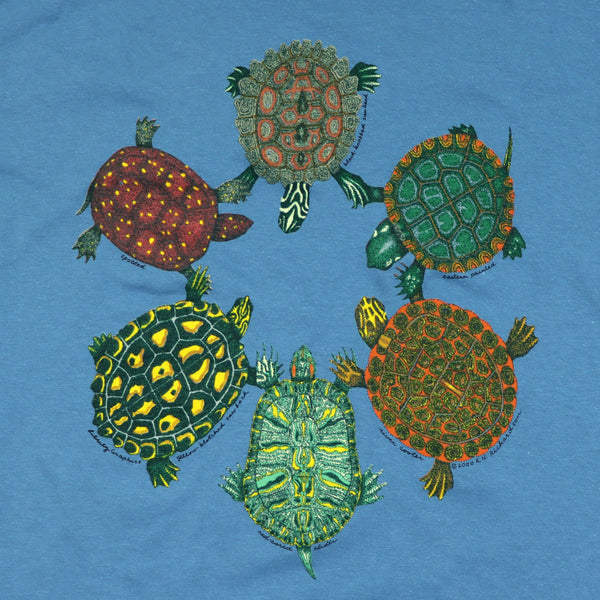 Liberty Graphics Turtle Circle Adult Sage T-Shirt Large