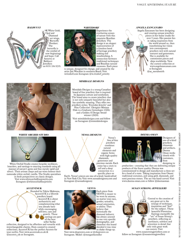 British Vogue Magazine Jewellery Designer Profile