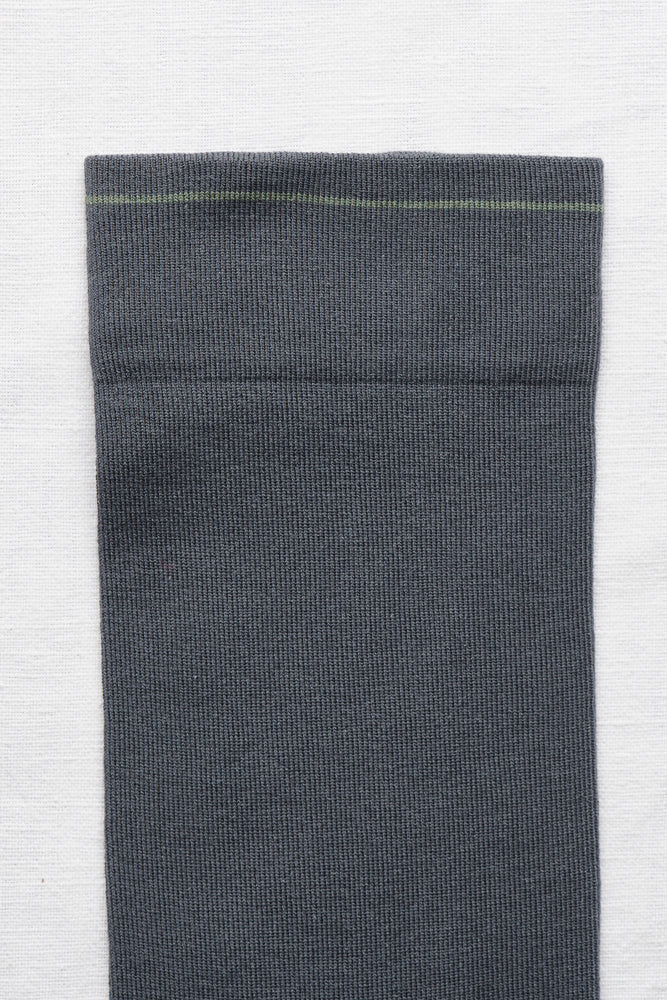 Plain Uni 184 Blue Grey Socks