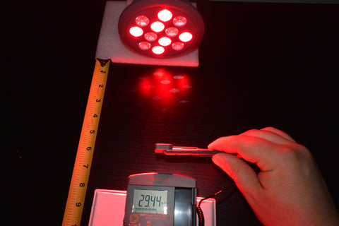 Laser Power Meter Measurement Red Light Therapy Bulb