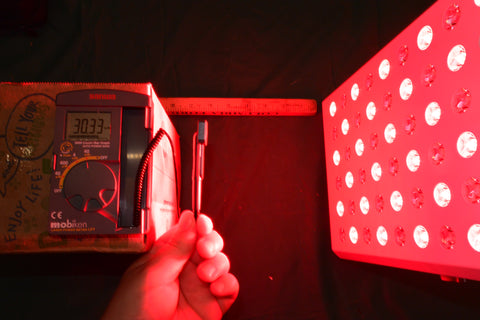 Measuring Irradiance Intensity Light Meter Red Light Therapy 