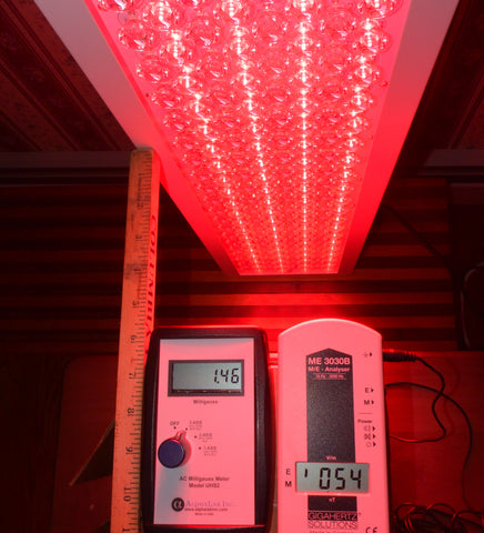 Red Light THerapy EMF nnEMF Electric Field Magnetic Field Measurement