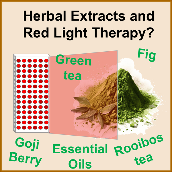 Red Light Therapy Herbal Topical Serum Rooibos Tea Green Tea Vitamin C