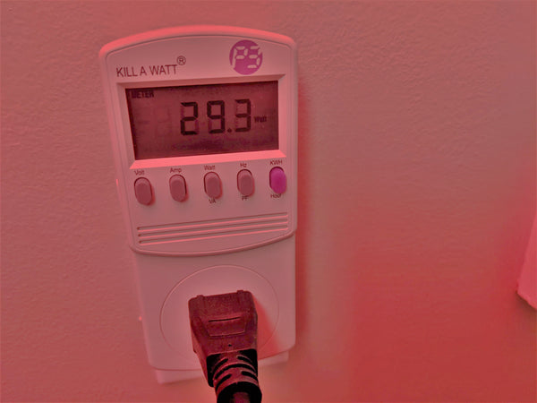 Red Light Therapy Kill A Watt Power Consumption Meter