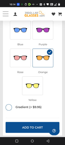 Orange Tinted Sunglasses as Blue Blockers