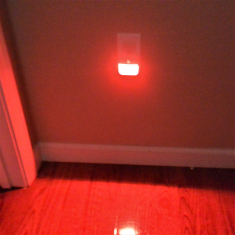 plug in red night light