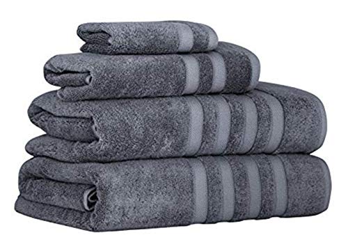 Classic Turkish Towels Set of Eight Madison Collection, 2 bath towels, 2  hand towels, and 2 wash cloths and 2 bath mats - White