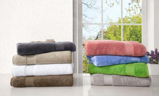 Barnum Turkish Cotton Luxury Thick and Plush Family Towel Set of 8 - Large  Bath Towels