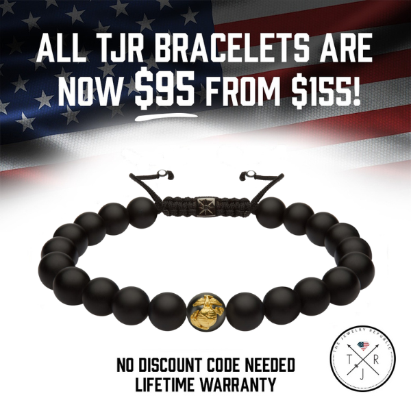 USMC Gold Adjustable Bracelet