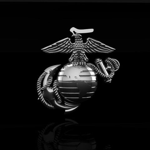 USMC EGA Lapel Pin - silver