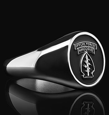 Army Special Forces Ranger Ring The Jewelry Republic Custom Signet Ring