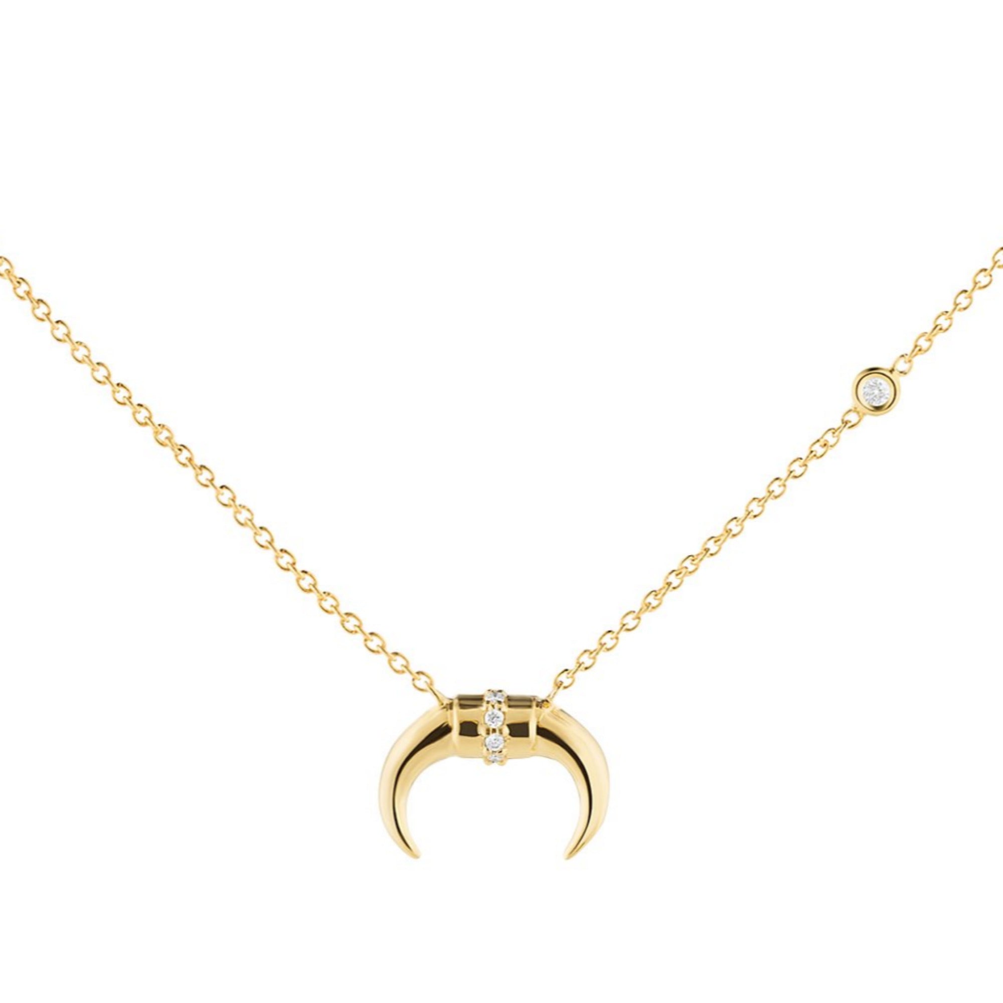 Diamond Bullhorn Necklace – The Jewelry Republic