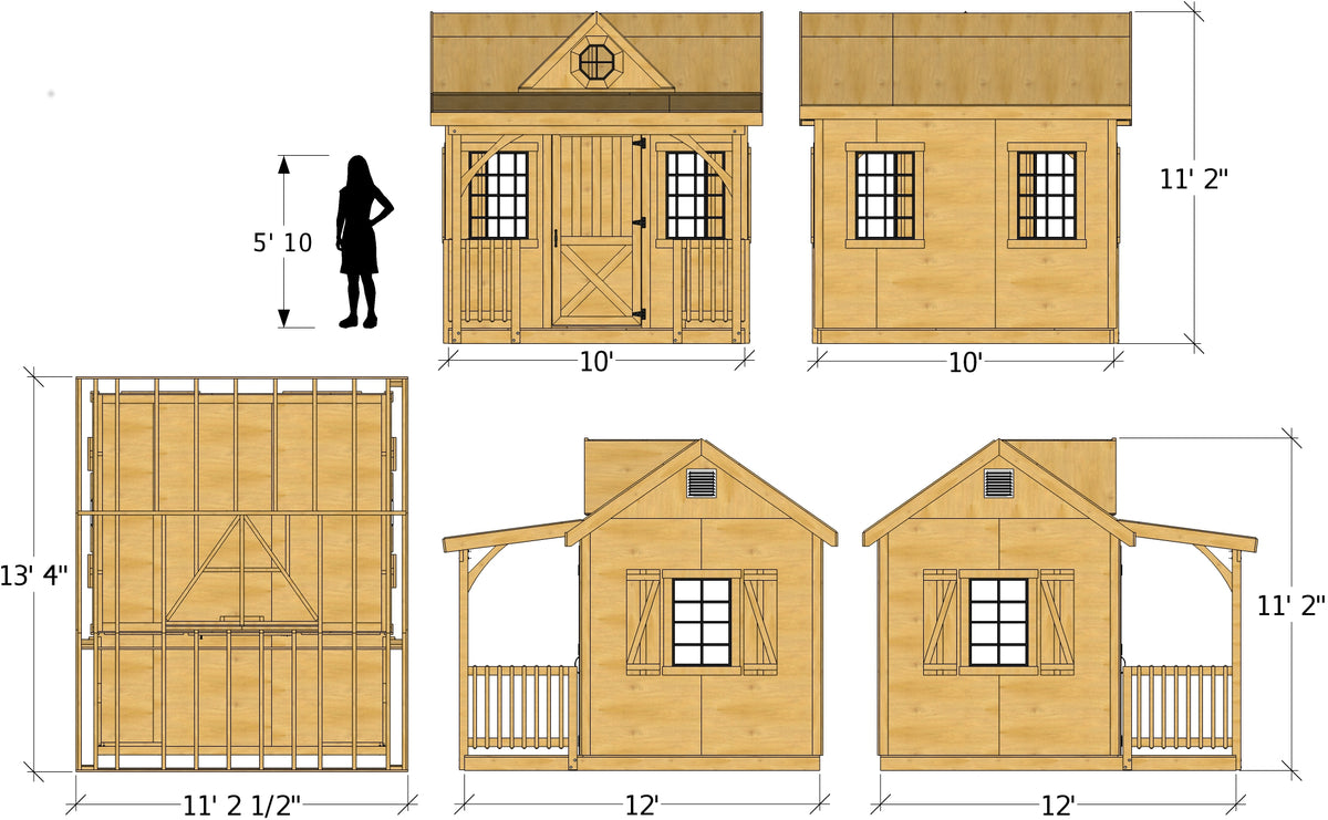 8x8 standard shed