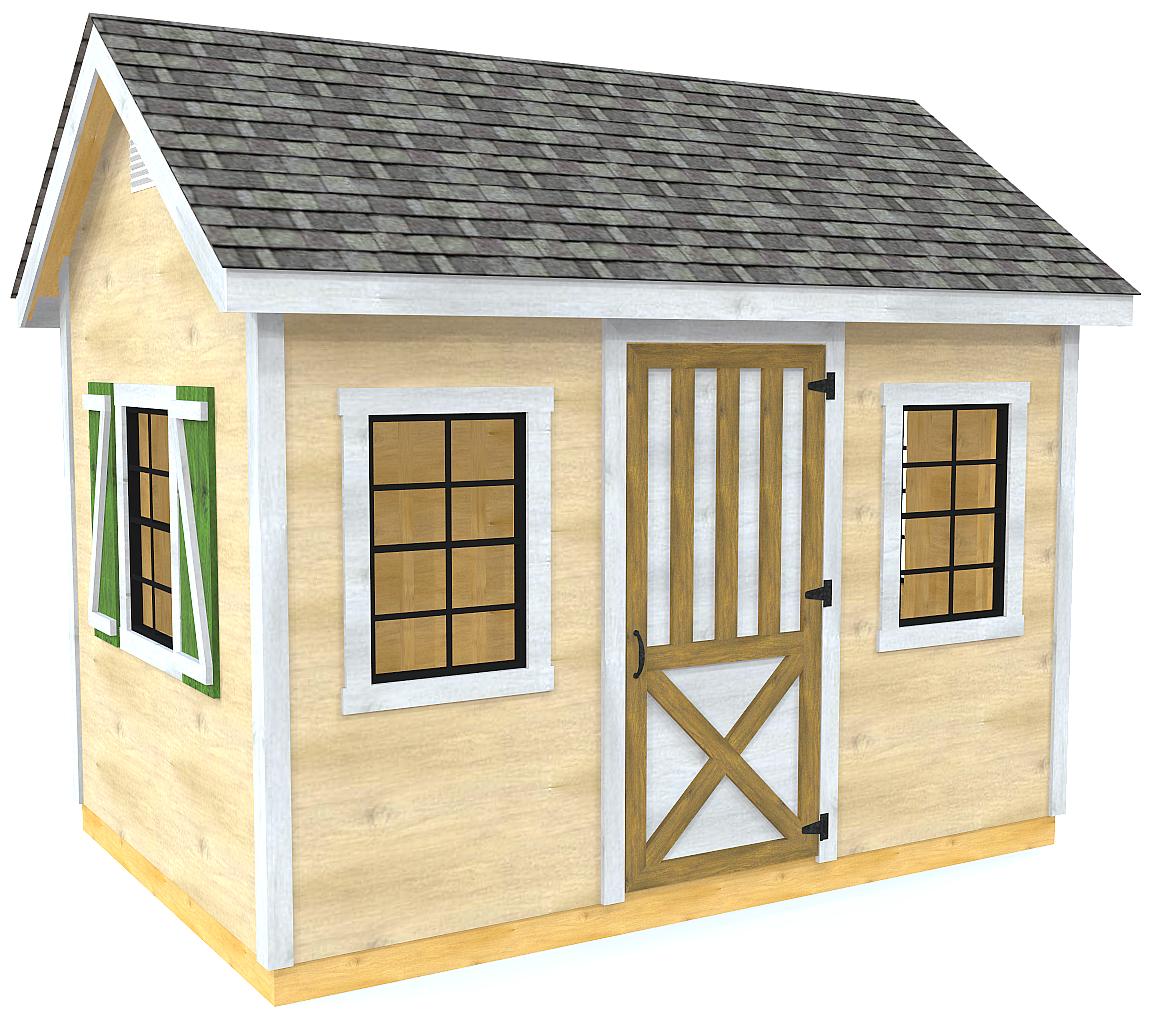 Mattie Shed Plan 2‑Sizes Gable Roof, 2 Sized Shed Design - Paul's Sheds