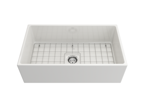 BOCCHI Farmhouse Sink with Sink Grid | The Sink Boutique