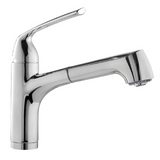 Houzer Calia Pull Out Bar Faucet with CeraDox Technology Polished Chrome, CALPO-559-PC