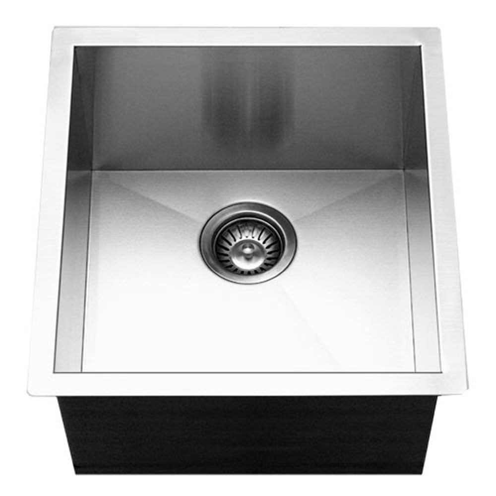 Houzer 17 Stainless Steel Undermount Zero Radius Prep Sink Bar Sink Ctr 1700