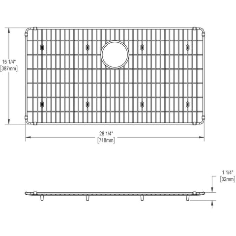 elkay ebg2815 stainless steel bottom grid