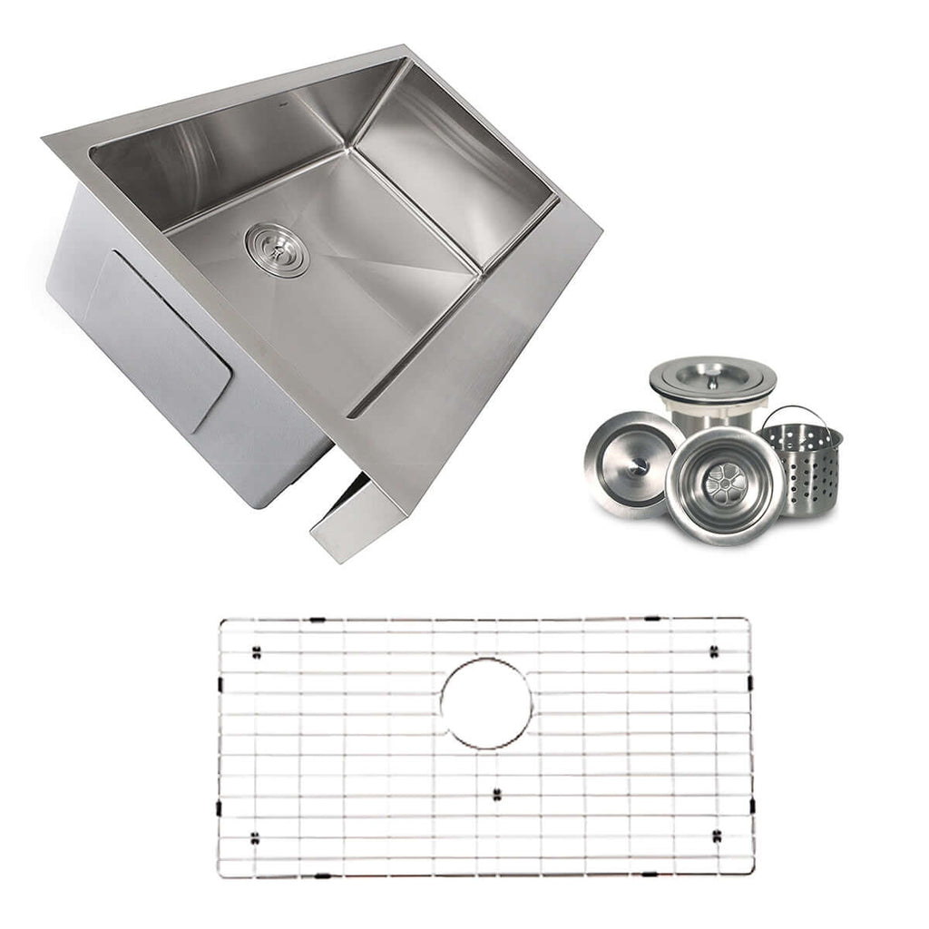 Nantucket Sinks Pro Series 33" Stainless Steel Retrofit Farmhouse Sink