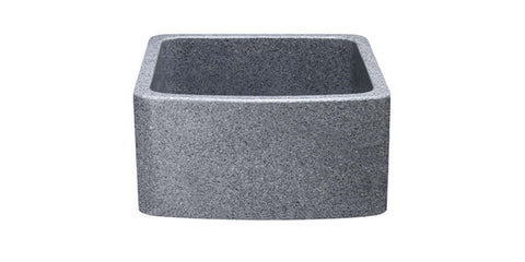 Mercury Granite 17" Stone Farmhouse Sink, Gray, KFCF171810-M