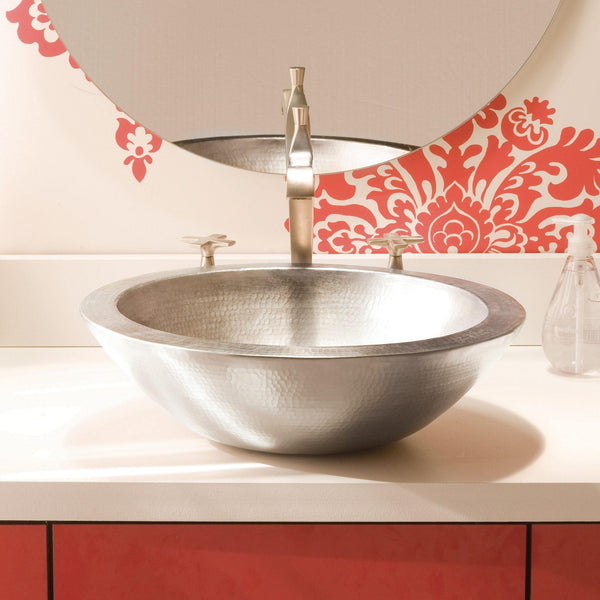 Native Trails Laguna 16 Round Nickel Bathroom Sink Brushed Nickel C