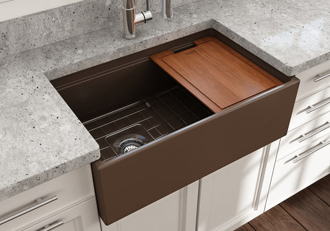 BOCCHI Contempo 30 Fireclay Farmhouse  Kitchen  Sink  