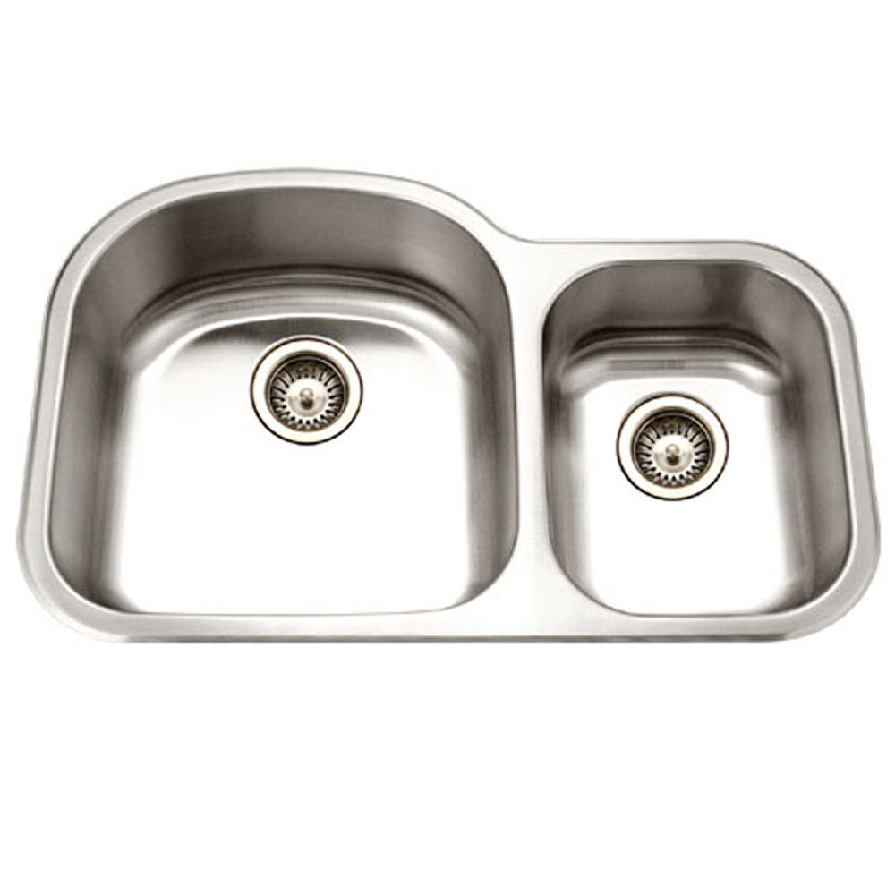 Houzer 33 Stainless Steel Undermount 70 30 Kitchen Sink Mc 3210sr 1 The Sink Boutique