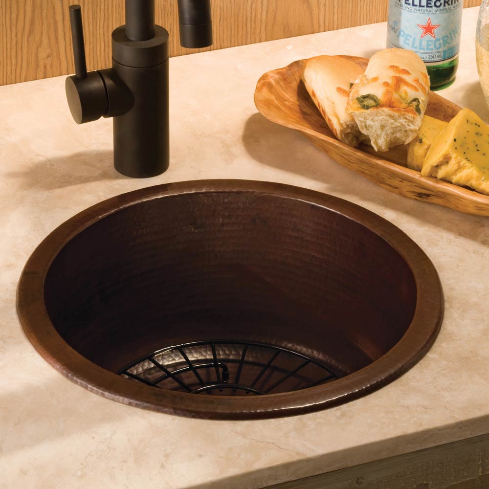 Native Trails Redondo Chico 15 Copper Bar Prep Sink Antique Copper