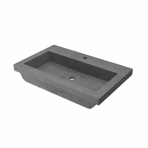 Native Trails Trough 30 Rectangle Nativestone Concrete Bathroom Sink