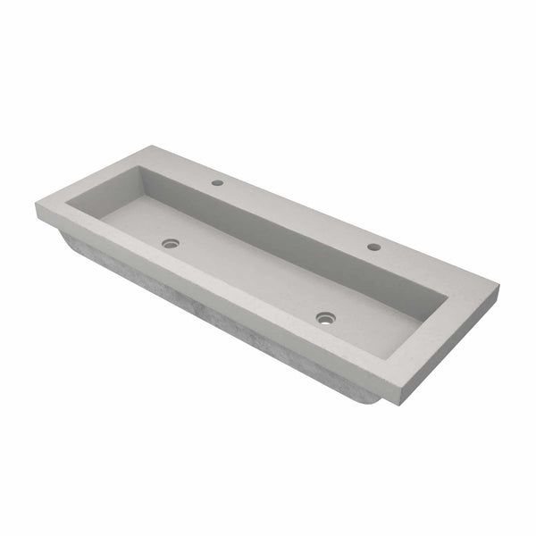 Native Trails Trough 48 Rectangle Nativestone Concrete Bathroom Sink