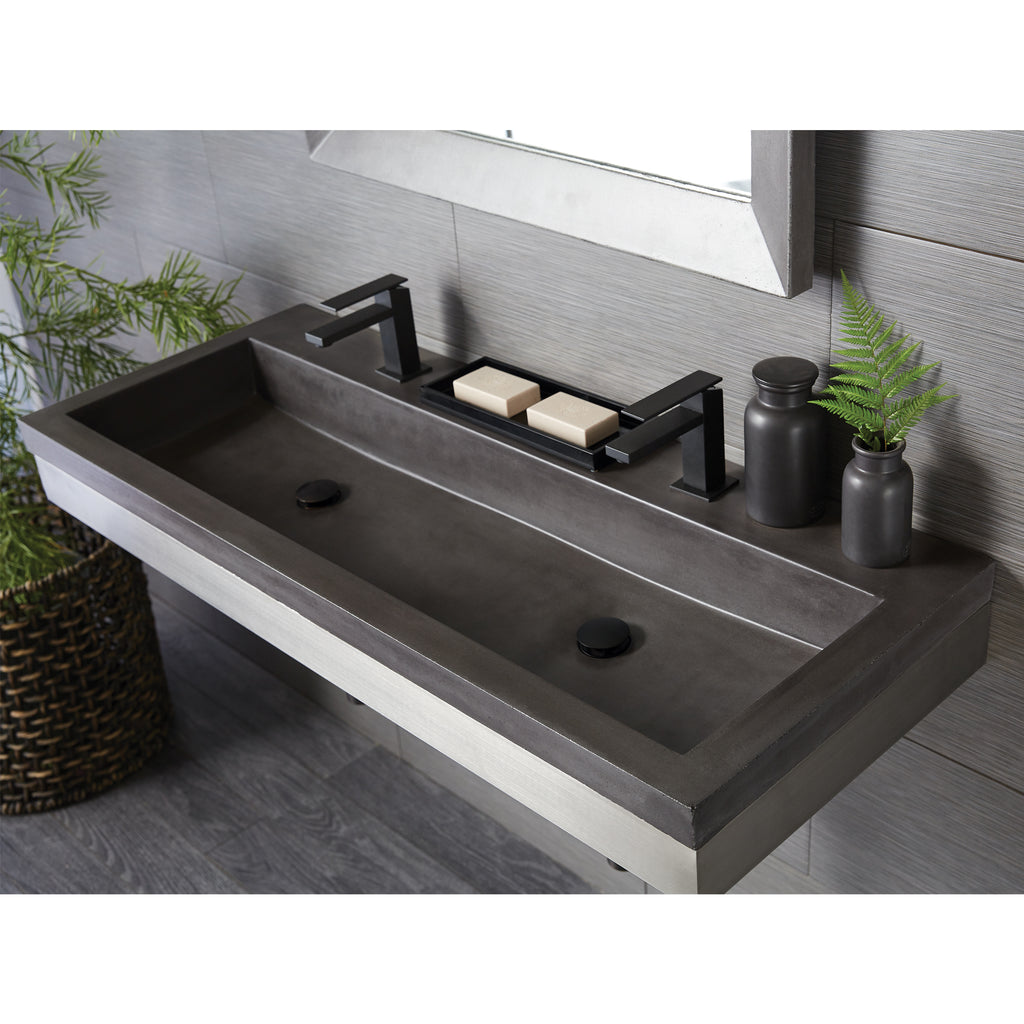 Native Trails Trough 48 Rectangle Nativestone Concrete Bathroom Sink