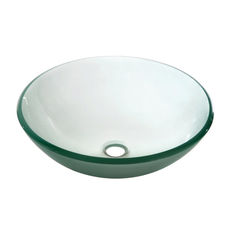 Dawn 17 Tempered Glass Vessel Sink Frosted Round Gvb84007fd